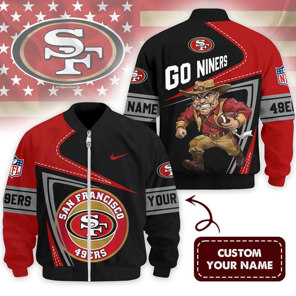 Premium NFL X SF Game Day 3D Bomber Jacket NDT TDT
