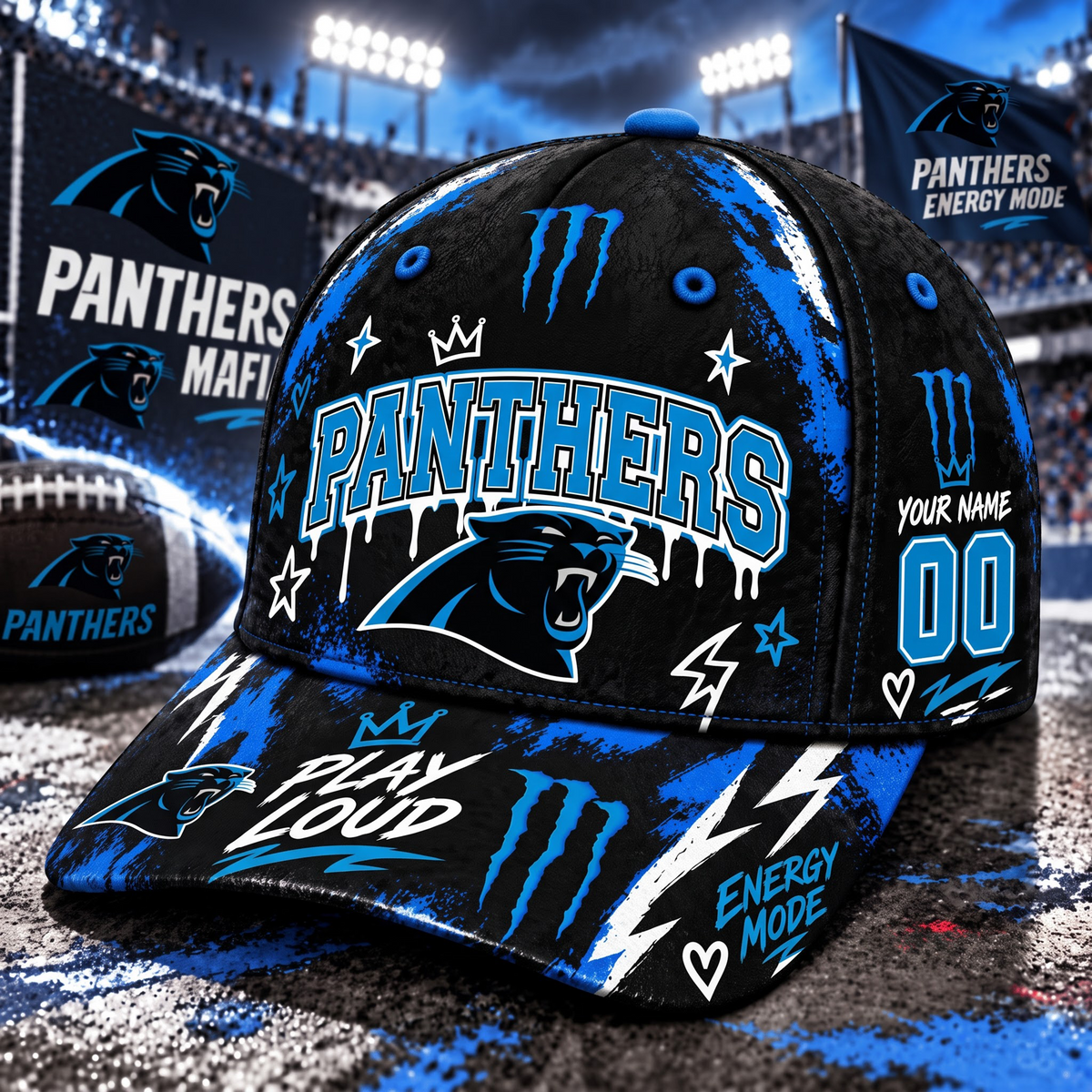 Premium NFL x CP Monster Energy – Neon Street Racing Cap
