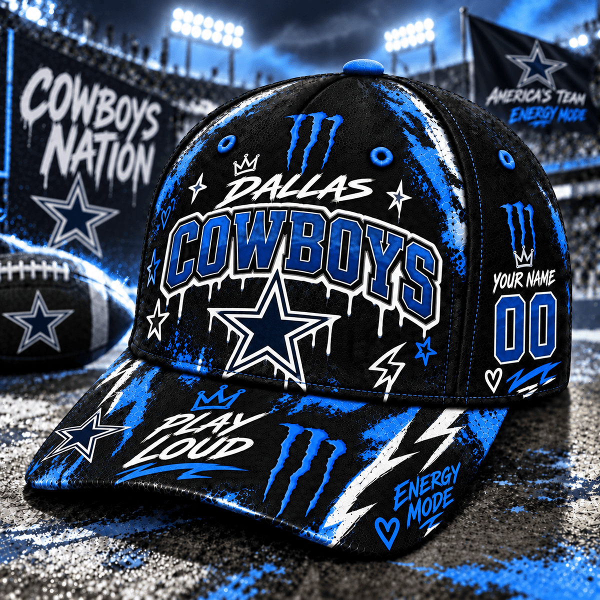 Premium NFL x DC Monster Energy – Neon Street Racing Cap