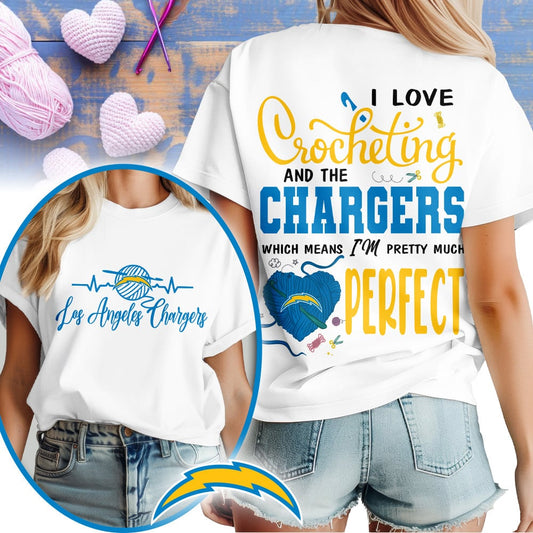 Premium NFL x LAC Crochet Fan 3D Shirt NDT NHM 2810