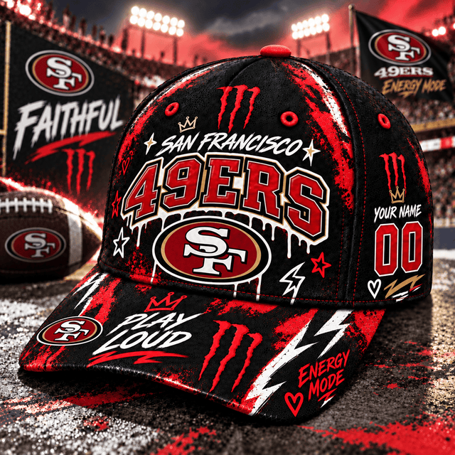 Premium NFL x SF Monster Energy – Neon Street Racing Cap