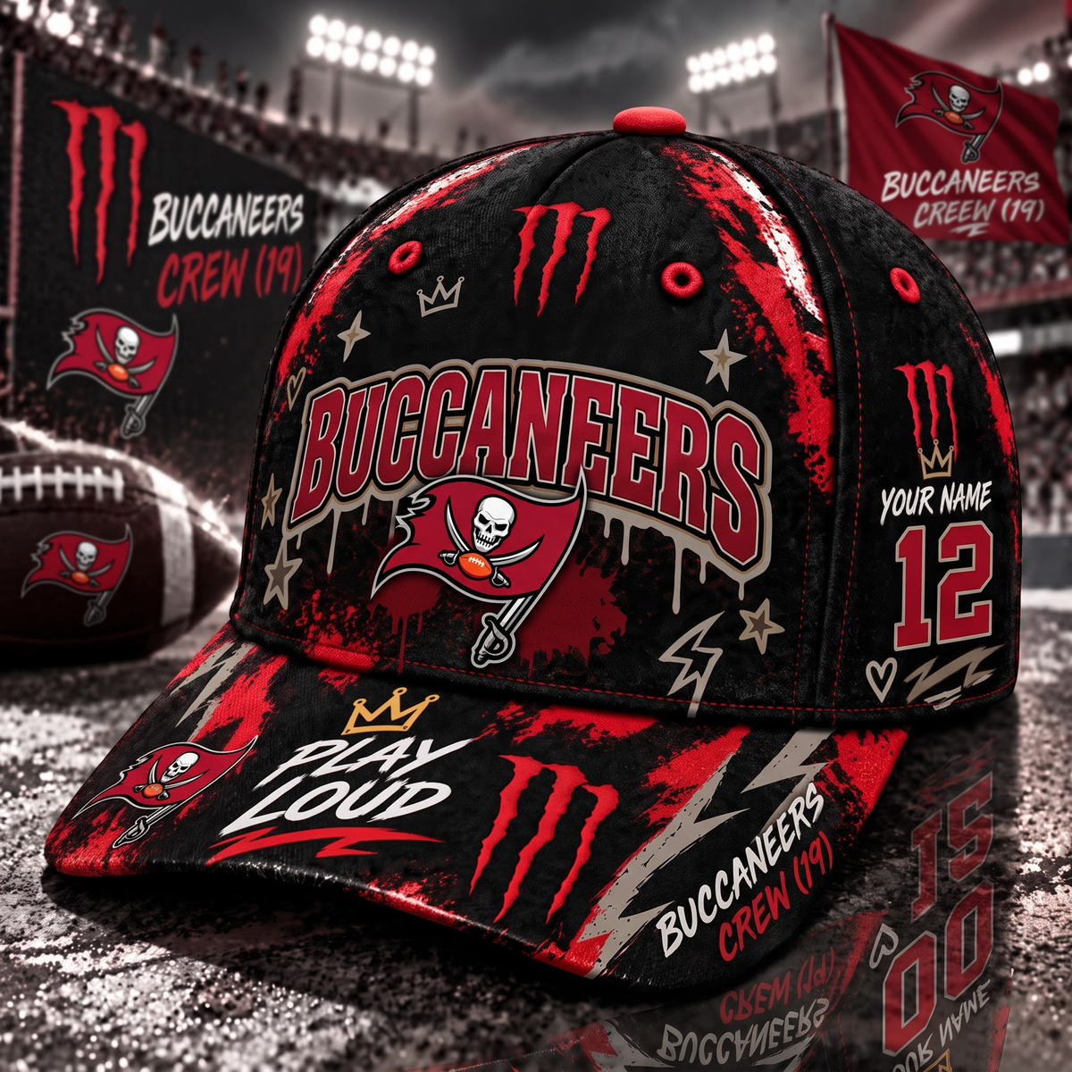 Premium NFL x TBB Monster Energy – Neon Street Racing Cap