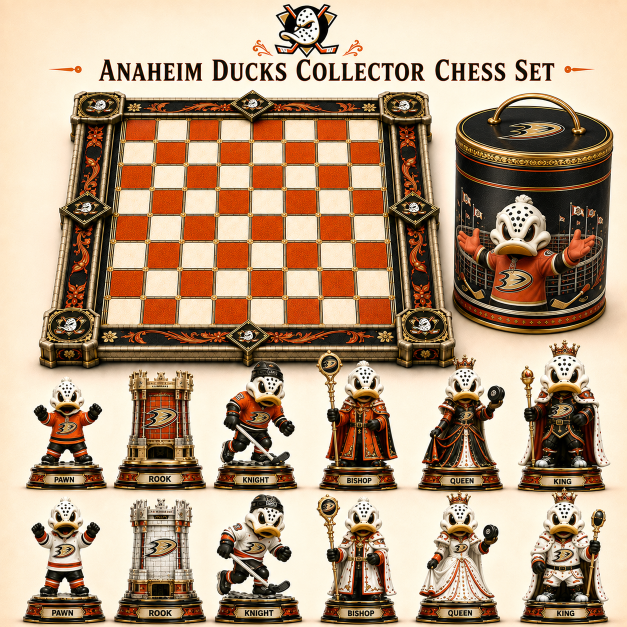 Premium NHL AD Collector Chess Set