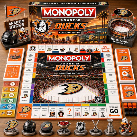 Premium NHL AD Game Night Monopoly Collector Edition Board Game V5