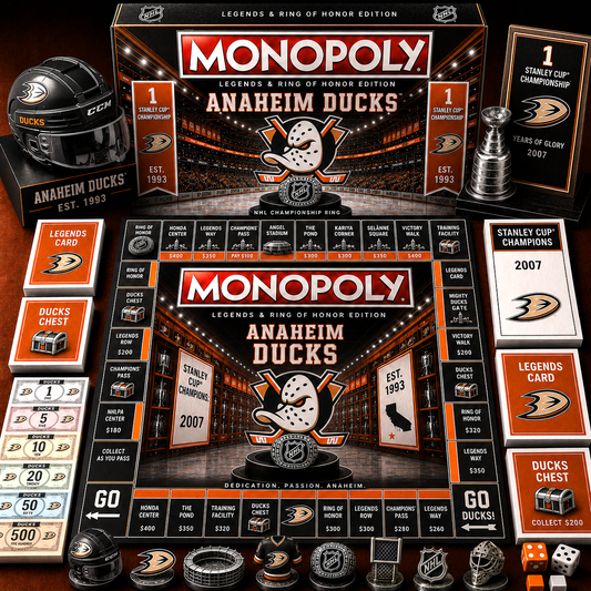Premium NHL AD Legends & Ring Monopoly Collector’s Edition Board Game V9