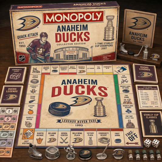 Premium NHL ANA Retro Heritage  Monopoly Collector’s Edition Board Game V7