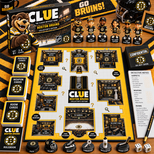 Premium NHL BOS Clue Collector’s Edition Board Game