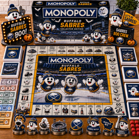 Premium NHL BS Halloween Ghost Monopoly Collector’s Edition Board Game V6