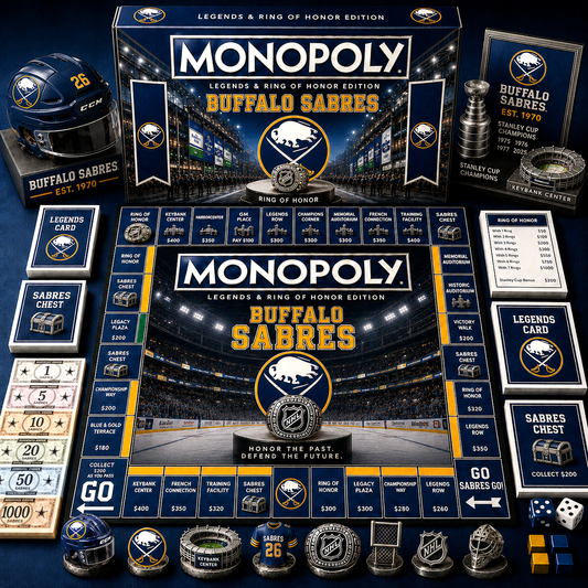 Premium NHL BS Legends & Ring Monopoly Collector’s Edition Board Game V9