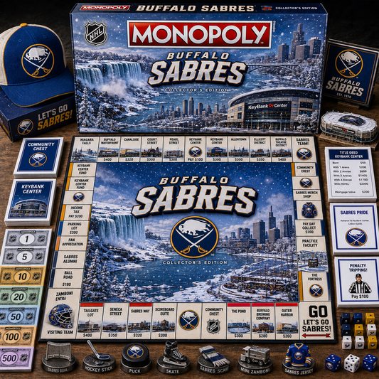 Premium NHL BUF Legacy Monopoly Collector Edition Board Game V2 NMD 150826 TTV