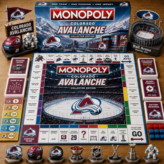 Premium NHL CA Game Night Monopoly Collector Edition Board Game V5