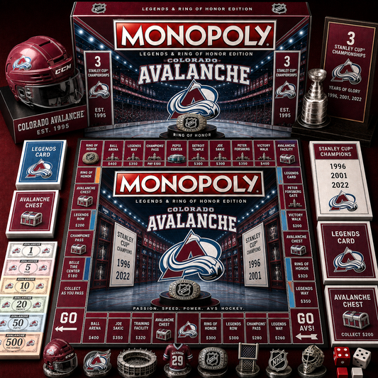 Premium NHL CA Legends & Ring Monopoly Collector’s Edition Board Game V9