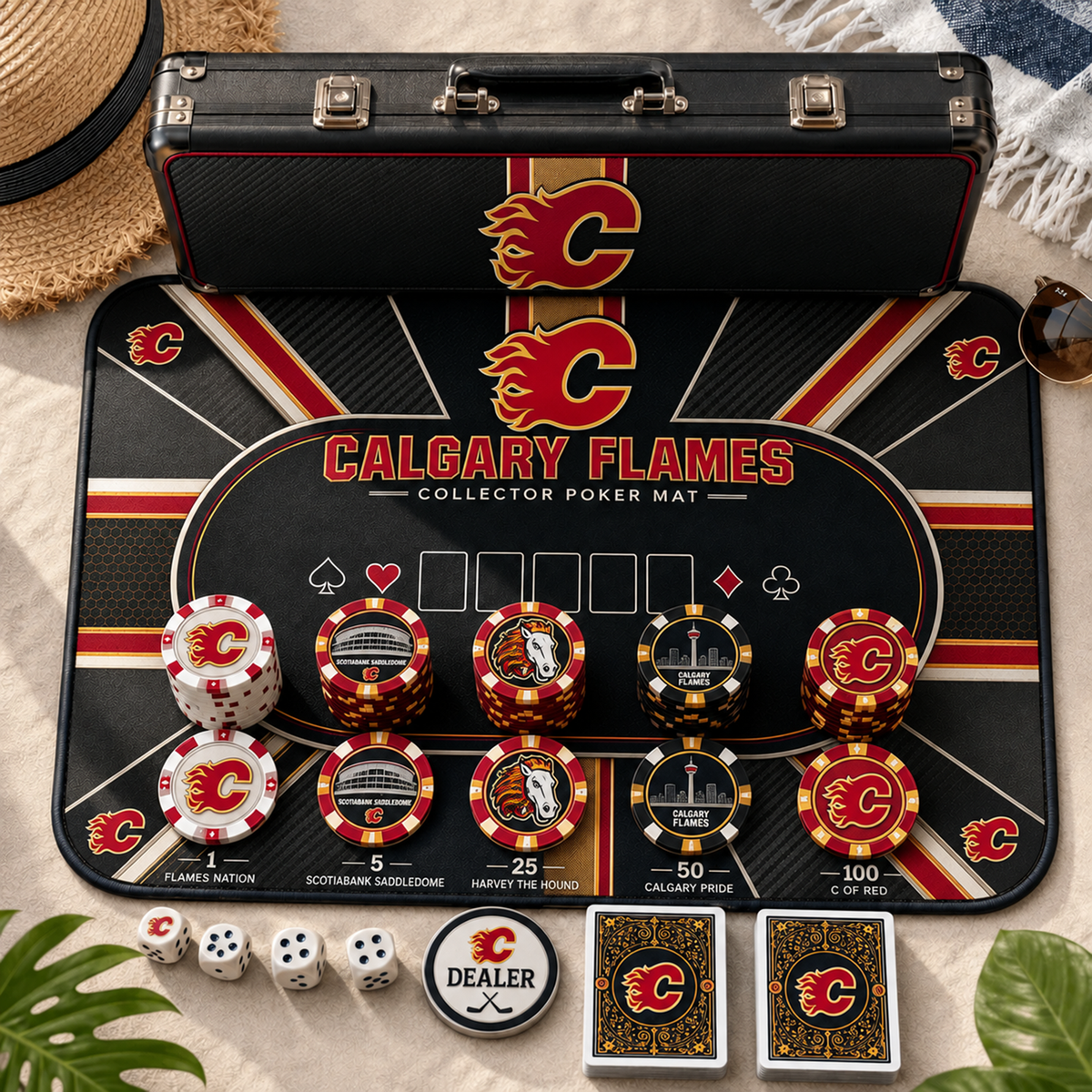 Premium NHL CAL Luxury Collector Poker Set