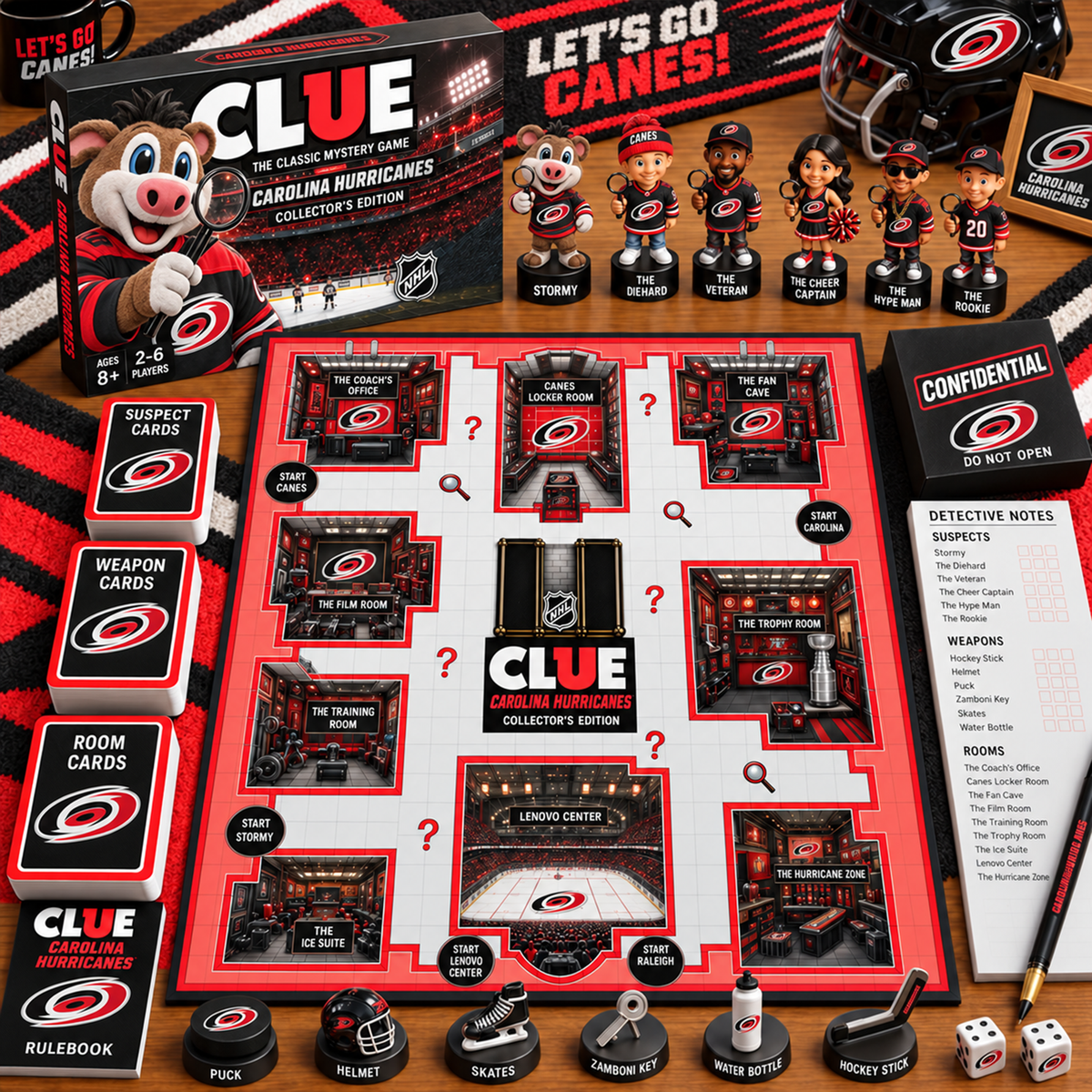 Premium NHL CAR Clue Collector’s Edition Board Game