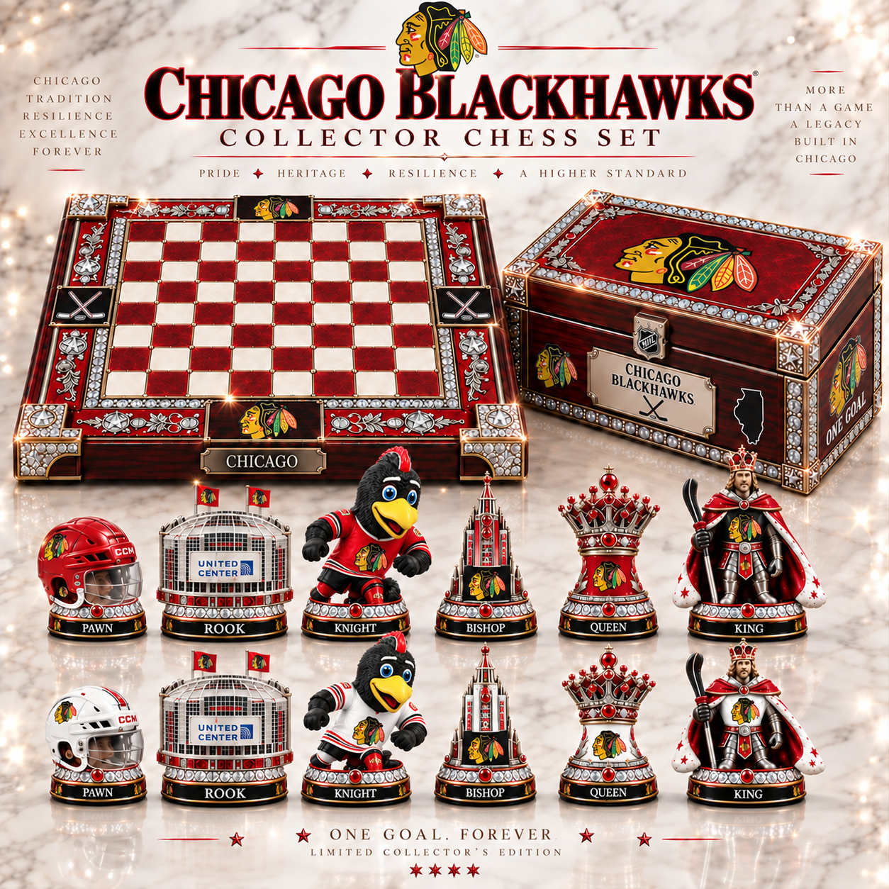 Premium NHL CB Heritage Collector Chess Set V2