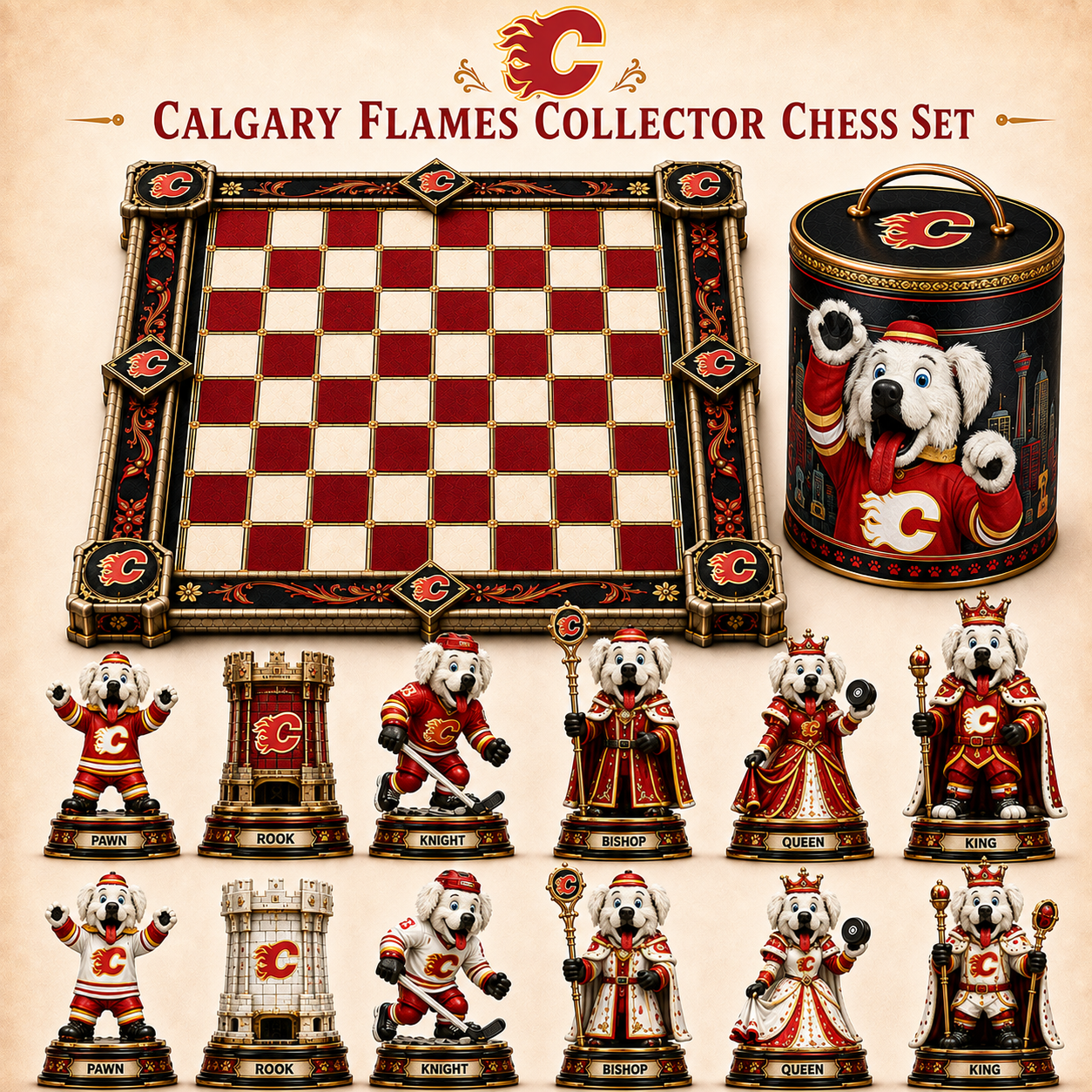 Premium NHL CF Collector Chess Set
