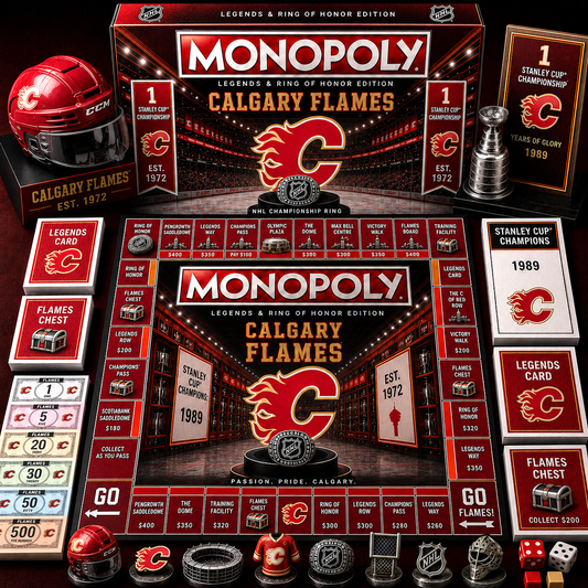 Premium NHL CF Legends & Ring Monopoly Collector’s Edition Board Game V9