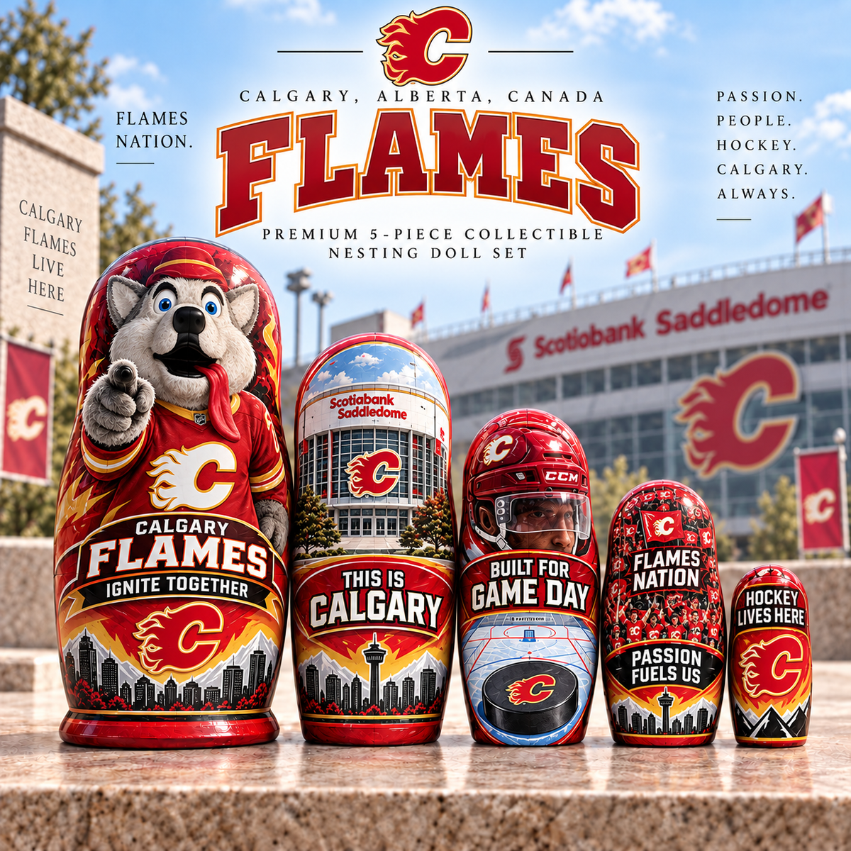 Premium NHL CF Nesting Doll Set