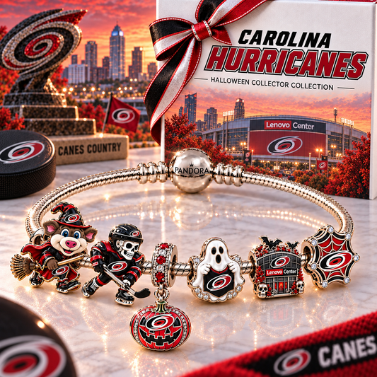 Premium NHL CH Halloween Gold Charm Bracelet Set V4