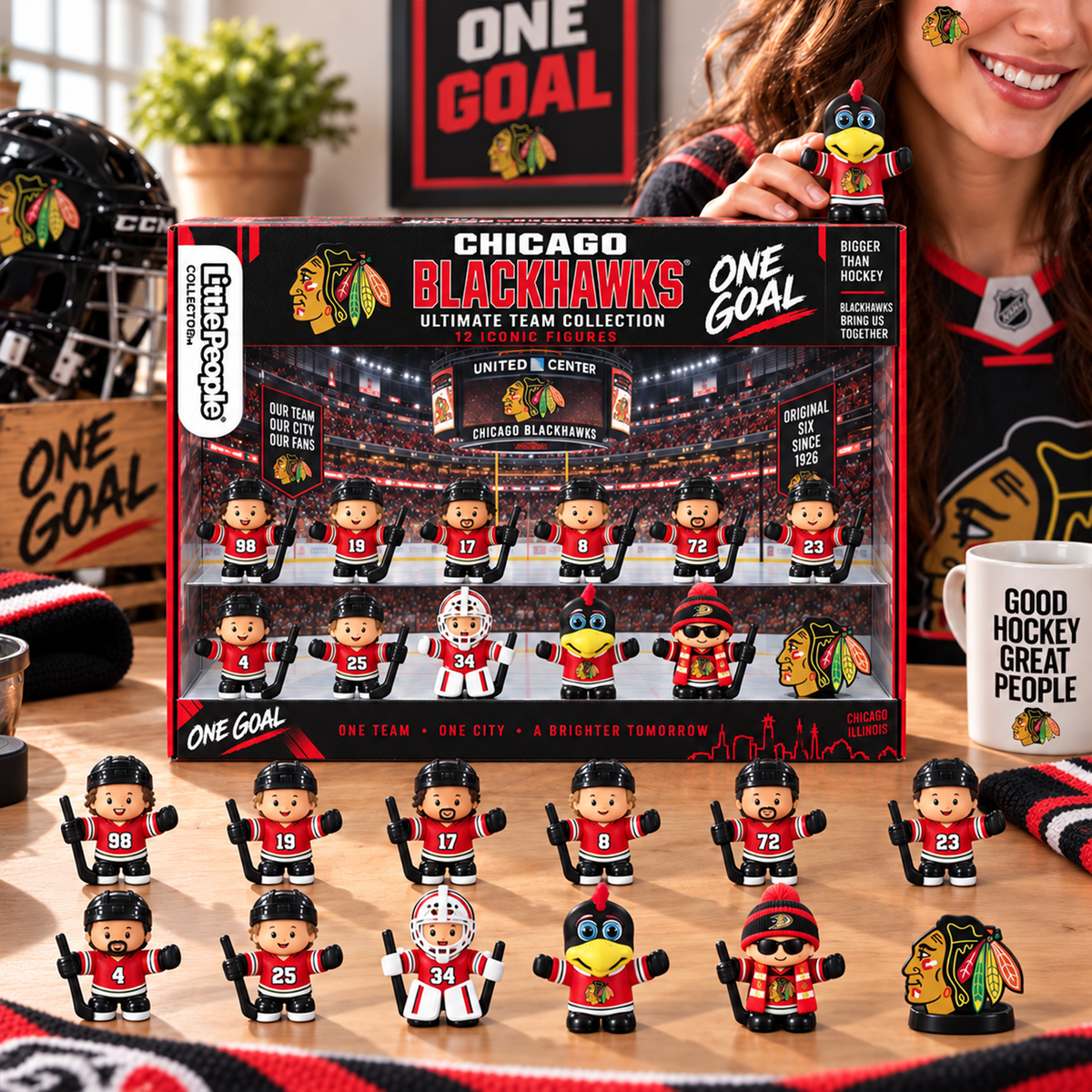 Premium NHL CHI Littel People Collector Set