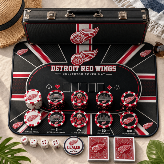 Premium NHL DET Luxury Collector Poker Set