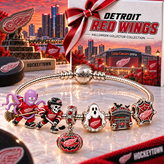 Premium NHL DRW Halloween Gold Charm Bracelet Set V4