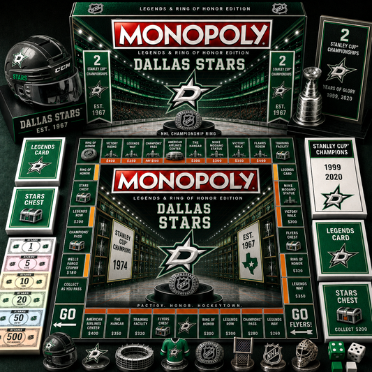Premium NHL DS Legends & Ring Monopoly Collector’s Edition Board Game V9