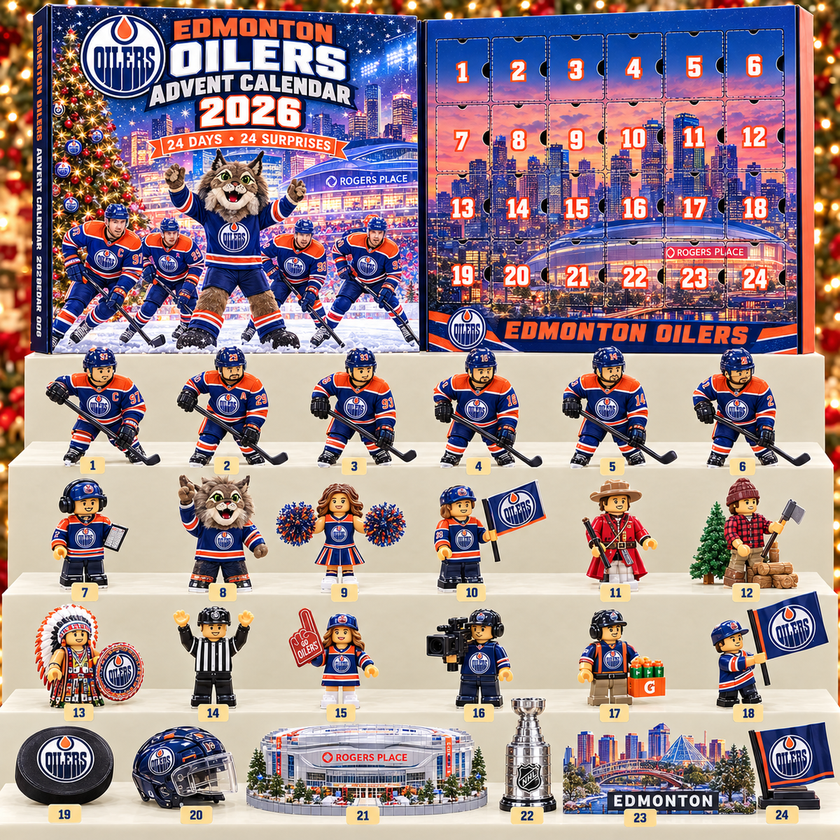 Premium NHL EO 24-Piece Hockey Collectible Advent Calendar V2