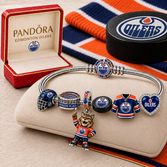 Premium NHL EO Gold Charm Bracelet Set