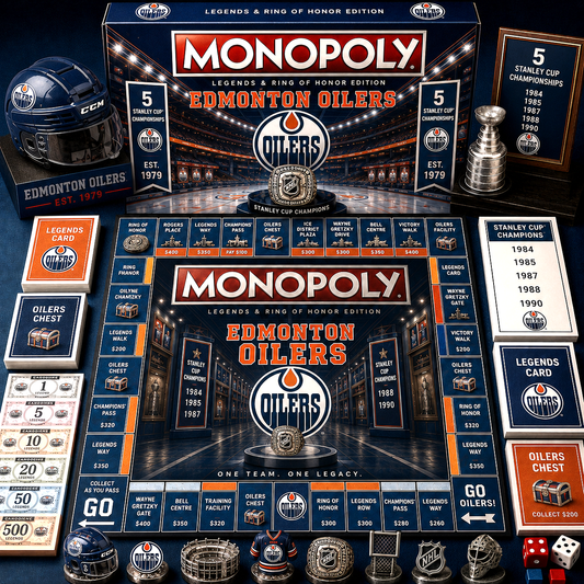 Premium NHL EO Legends & Ring Monopoly Collector’s Edition Board Game V9