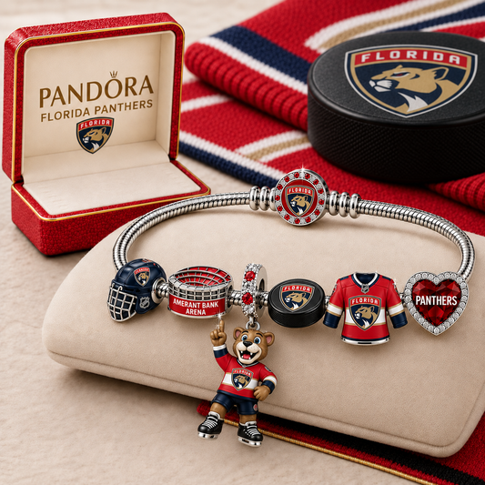 Premium NHL FP Gold Charm Bracelet Set