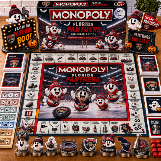 Premium NHL FP Halloween Ghost Monopoly Collector’s Edition Board Game V6
