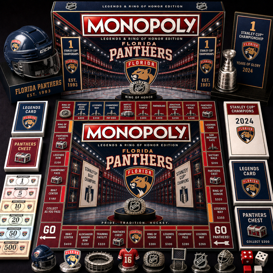 Premium NHL FP Legends & Ring Monopoly Collector’s Edition Board Game V9