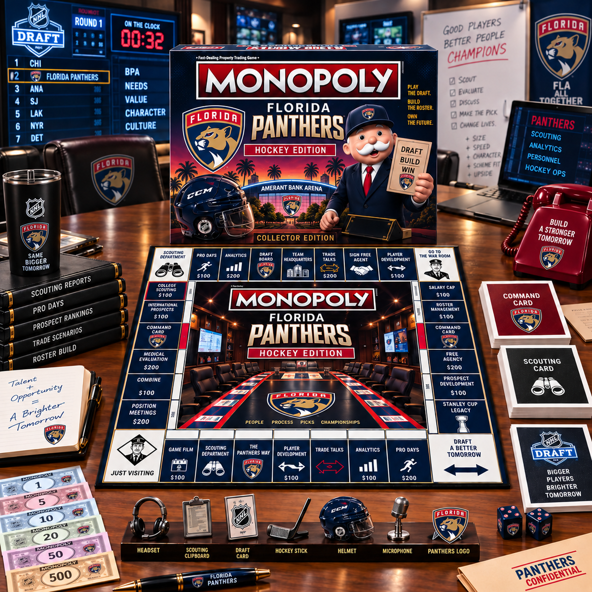 Premium NHL FP War Room Collector’s Edition Board Game V14