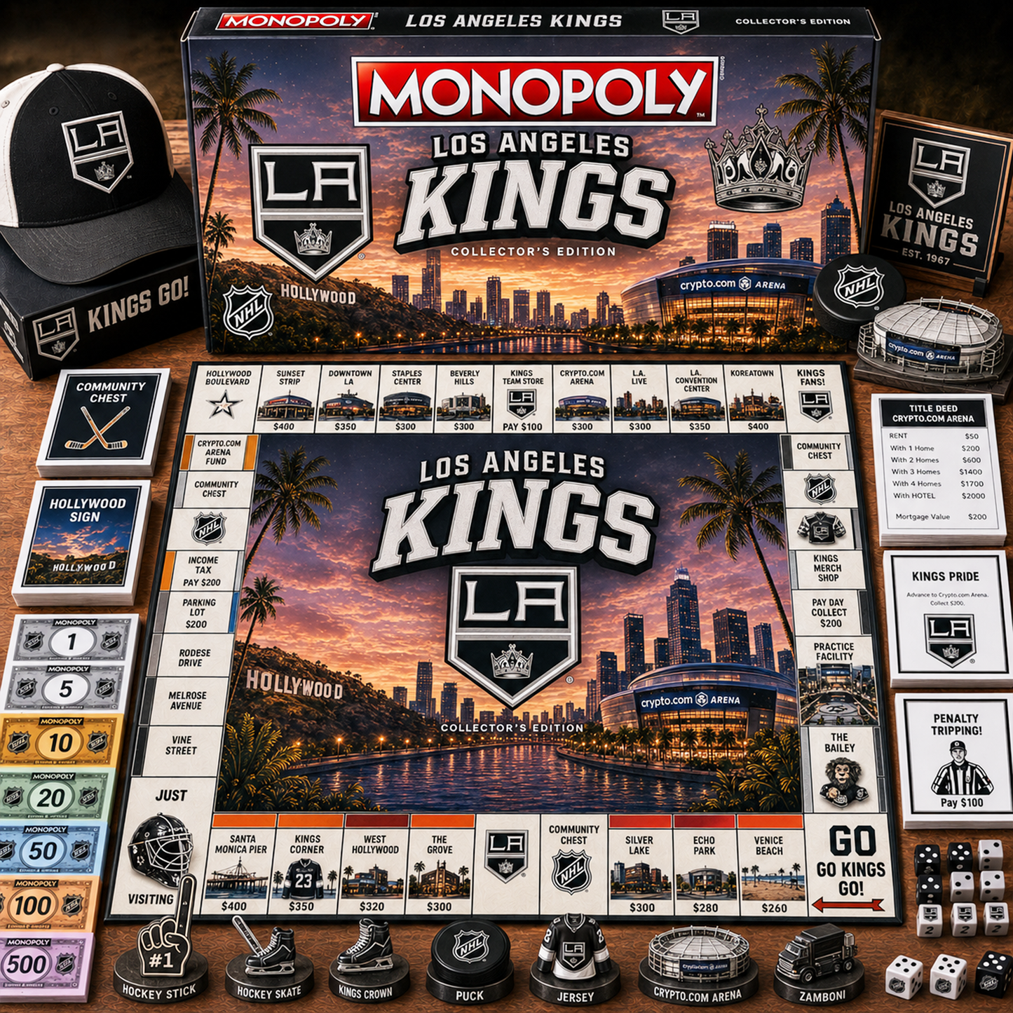 Premium NHL LAK Legacy Monopoly Collector Edition Board Game V2 NMD 150826 TTV