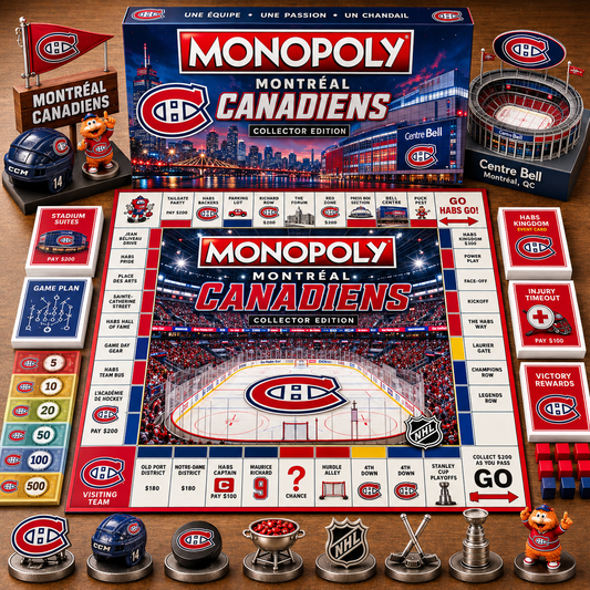 Premium NHL MC Game Night Monopoly Collector Edition Board Game V5