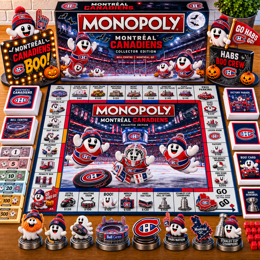 Premium NHL MC Halloween Ghost Monopoly Collector’s Edition Board Game V6