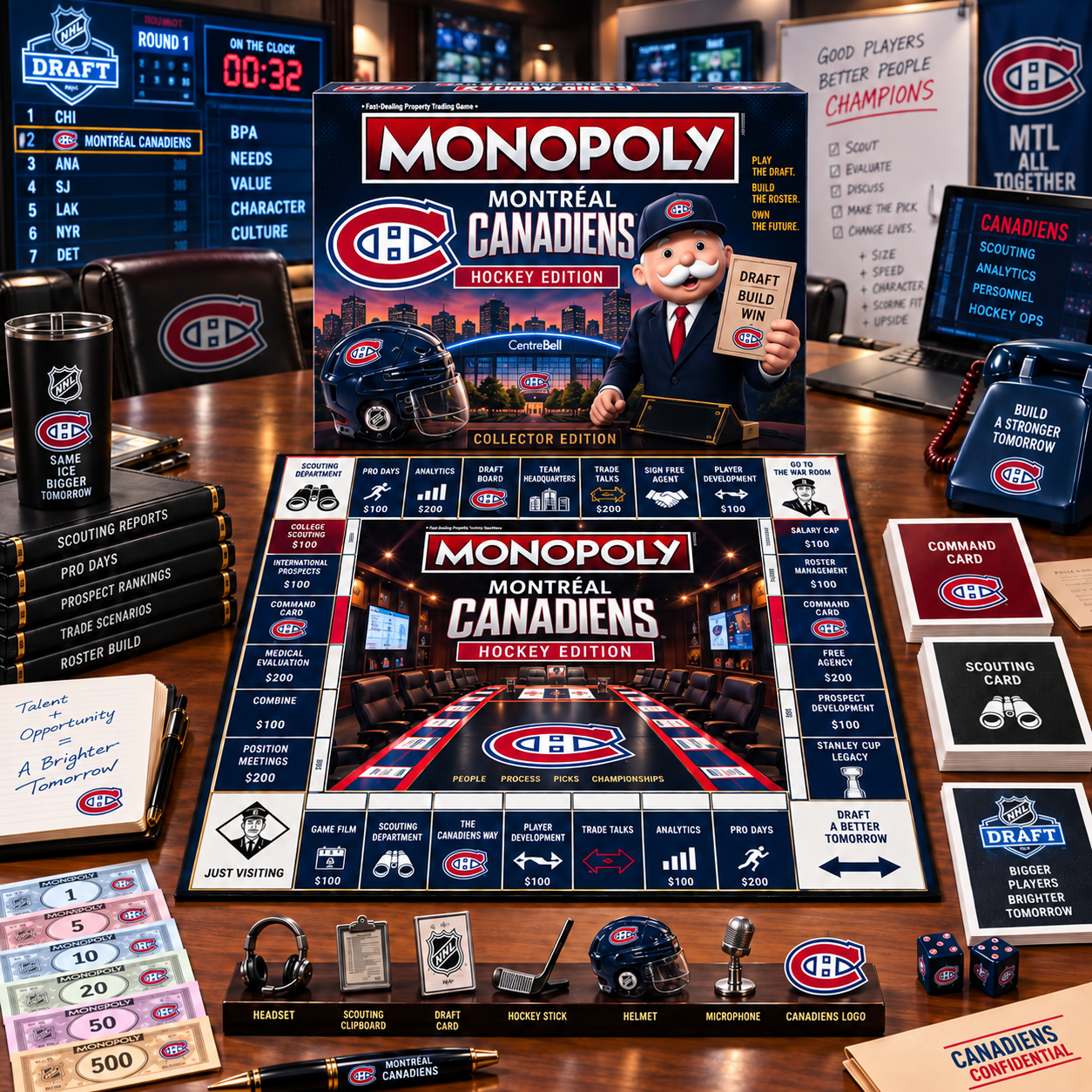 Premium NHL MC War Room Collector’s Edition Board Game V14