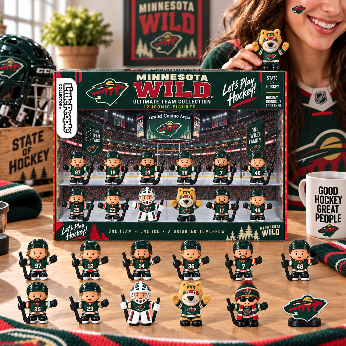 Premium NHL MIN Littel People Collector Set