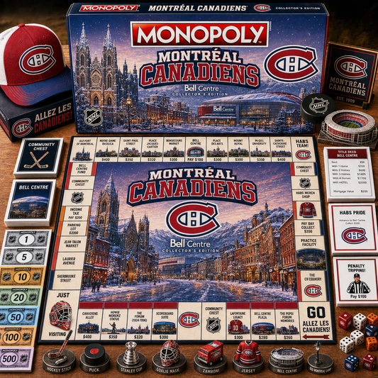 Premium NHL MTL Legacy Monopoly Collector Edition Board Game V2 NMD 150826 TTV