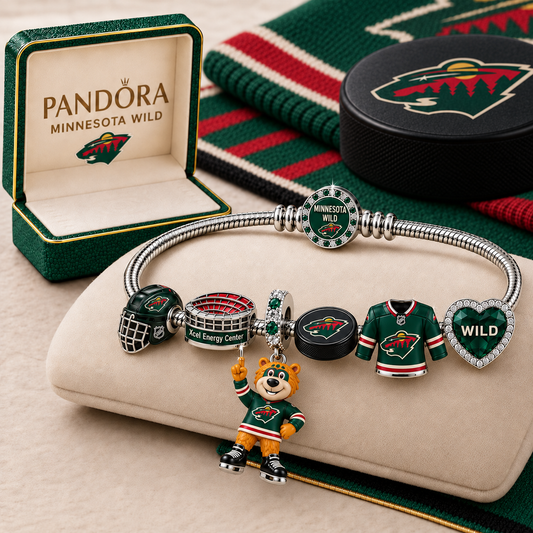 Premium NHL MW Gold Charm Bracelet Set