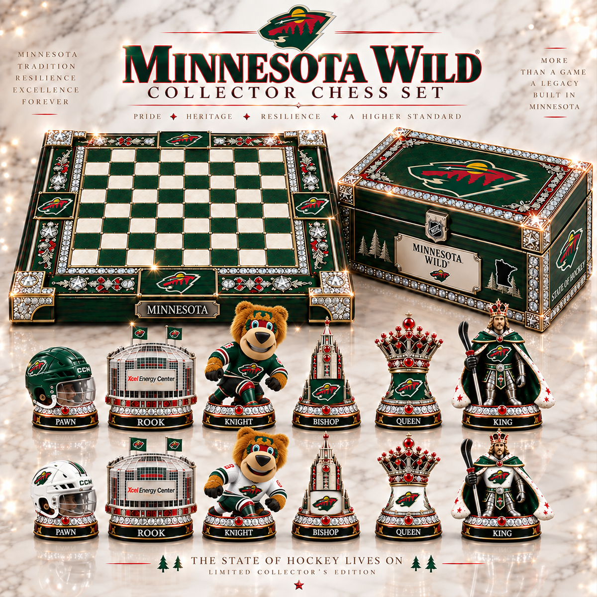 Premium NHL MW Heritage Collector Chess Set V2