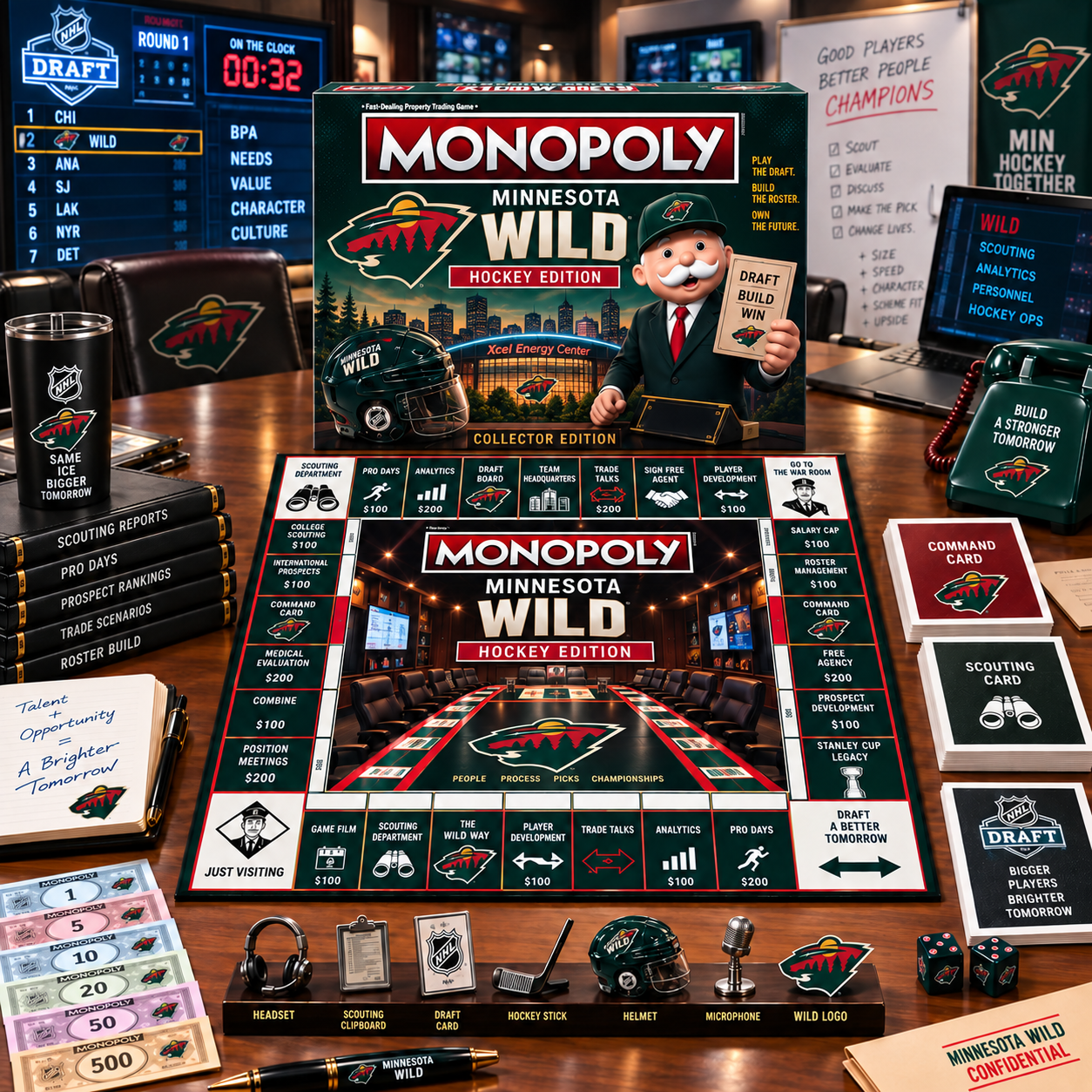 Premium NHL MW War Room Collector’s Edition Board Game V14