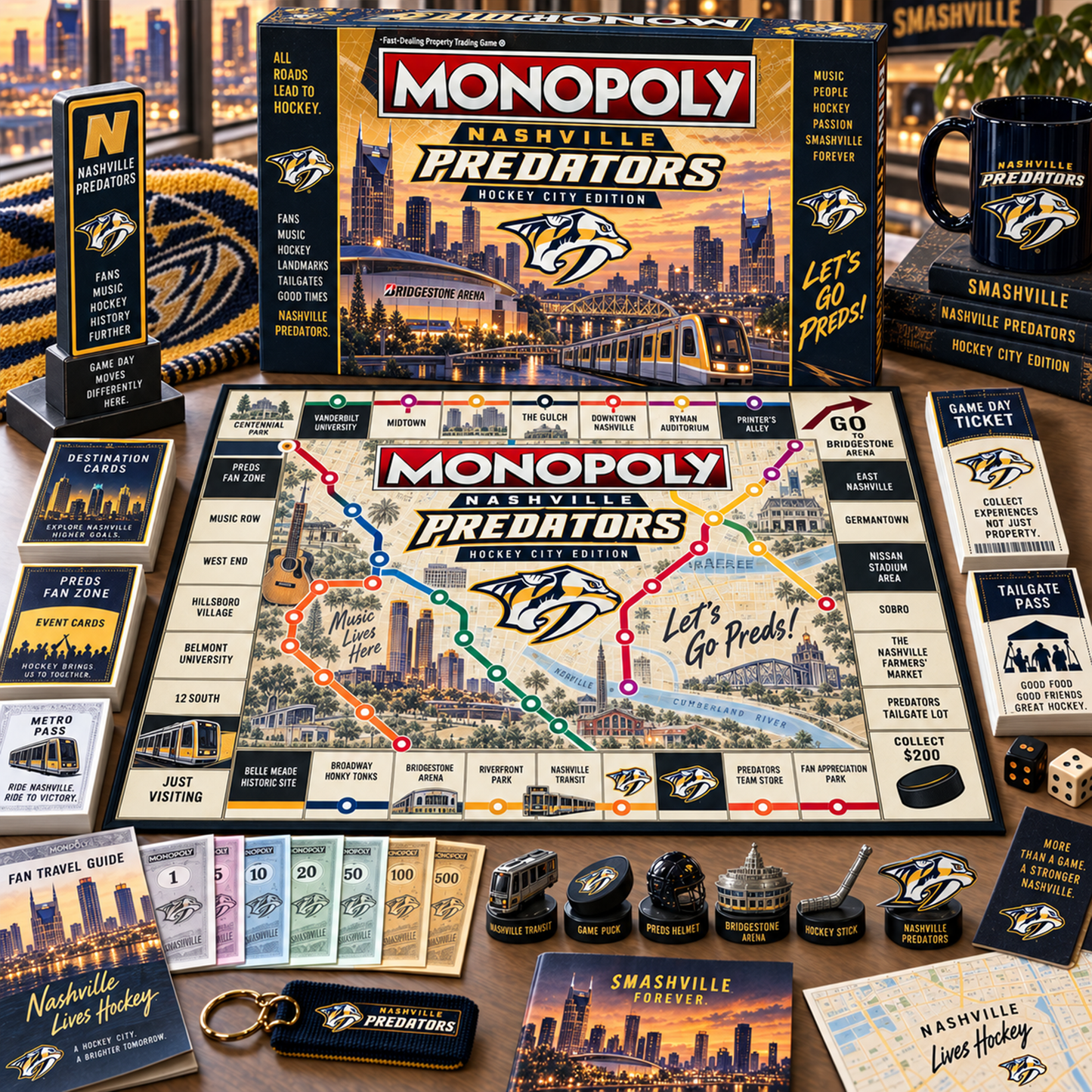 Premium NHL NAS Metro Game Day Collector’s Edition Board Game V13