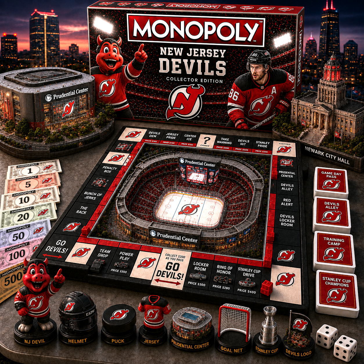 Premium NHL NJD Pride Monopoly Collector’s Edition V11