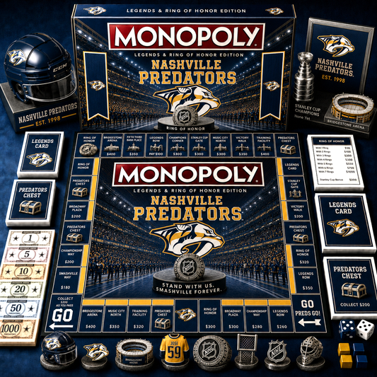 Premium NHL NP Legends & Ring Monopoly Collector’s Edition Board Game V9