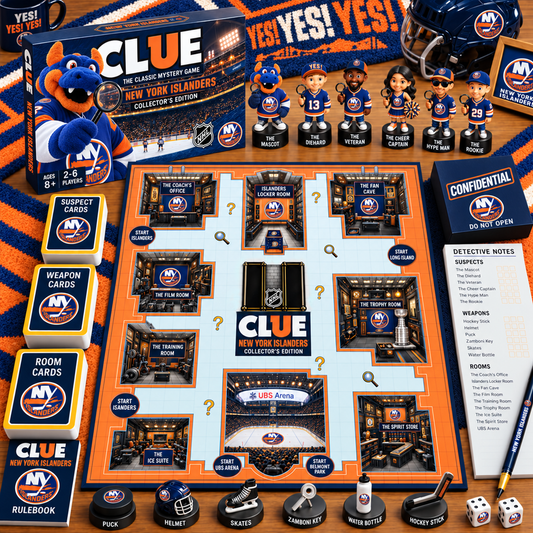 Premium NHL NYI Clue Collector’s Edition Board Game