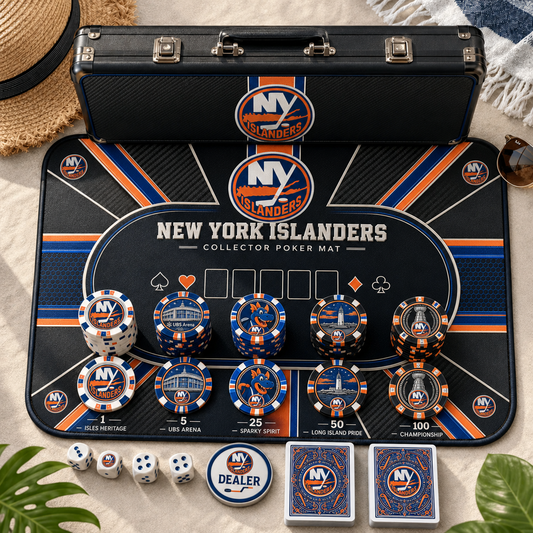 Premium NHL NYI Luxury Collector Poker Set