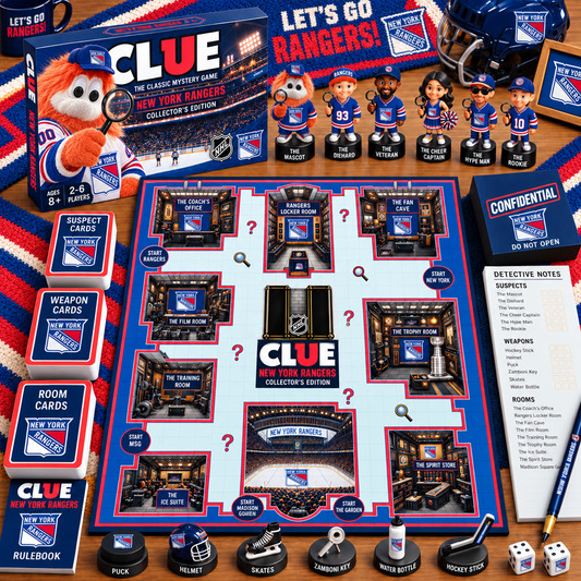 Premium NHL NYR Clue Collector’s Edition Board Game