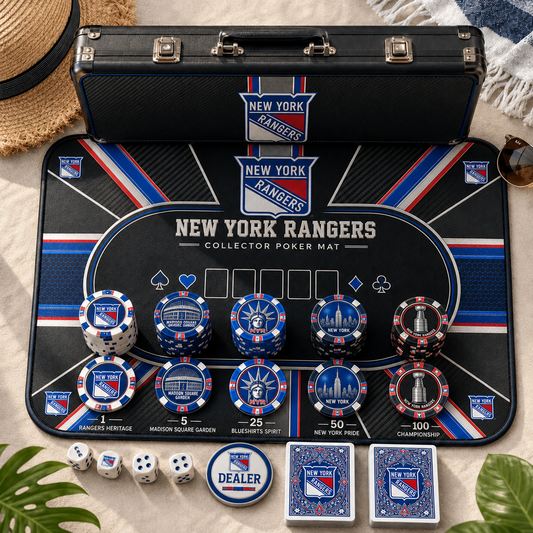Premium NHL NYR Luxury Collector Poker Set
